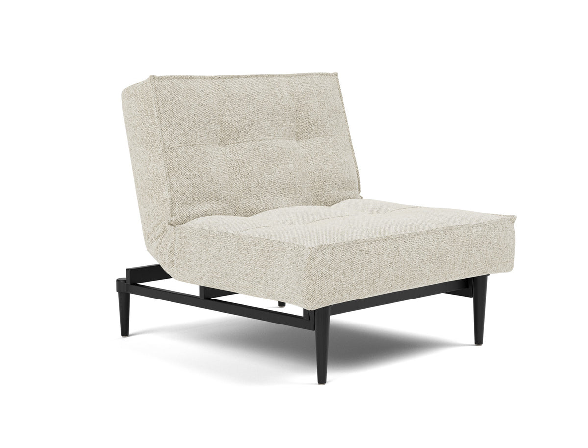SPLITBACK Chair Styletto, Black Oak, 3/4 view