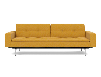DUBLEXO Sofa Bed with Arm Rests Chrome 115x210CM