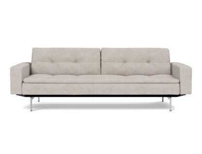 DUBLEXO Sofa Bed with Arm Rests Chrome 115x210CM