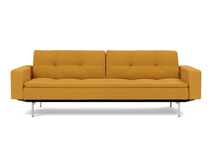 DUBLEXO Sofa Bed with Arm Rests Chrome 115x210CM