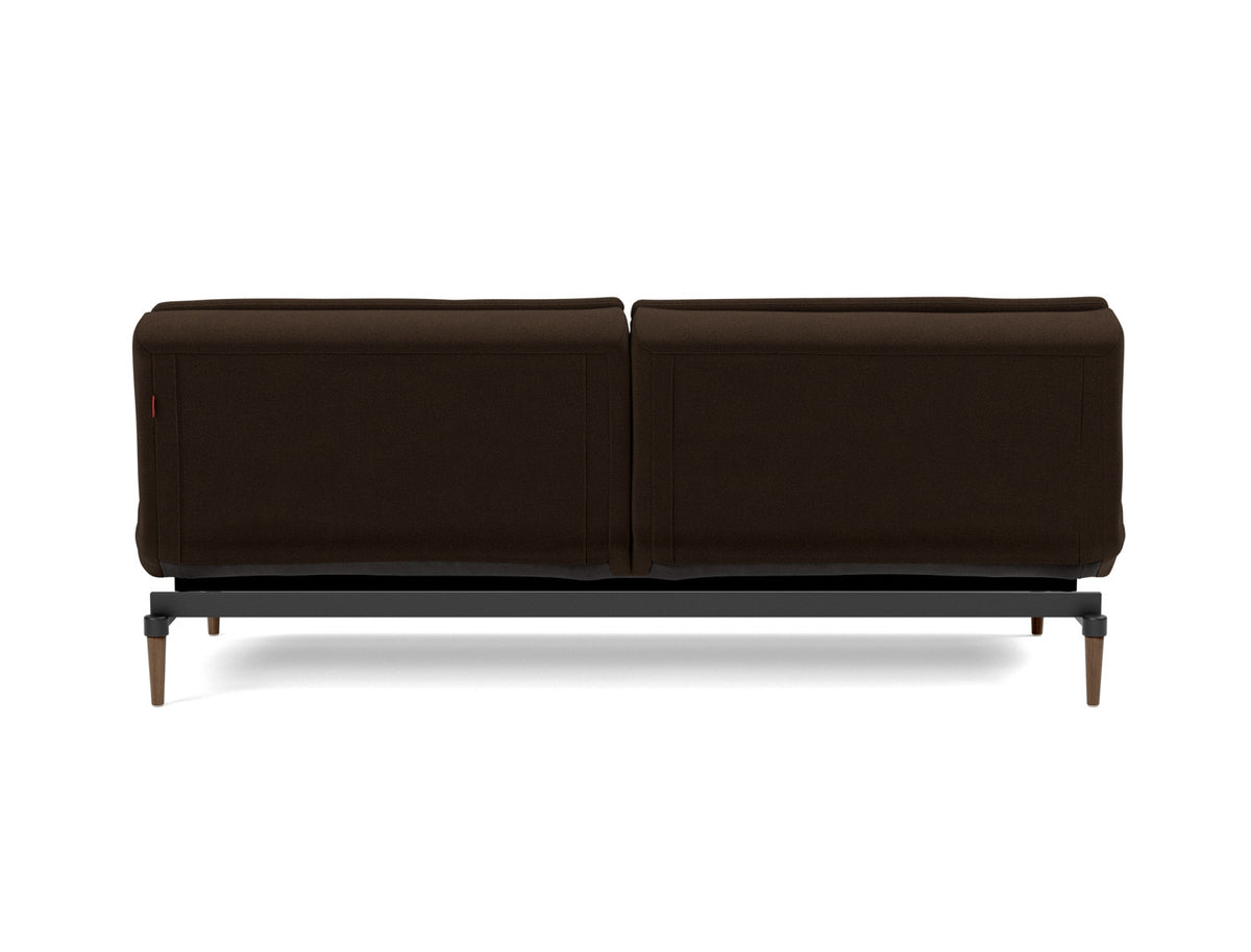 DUBLEXO Sofa Bed Styletto, Dark Oak, back view
