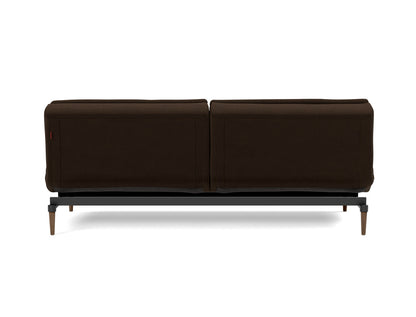 DUBLEXO Sofa Bed Styletto, Dark Oak, back view