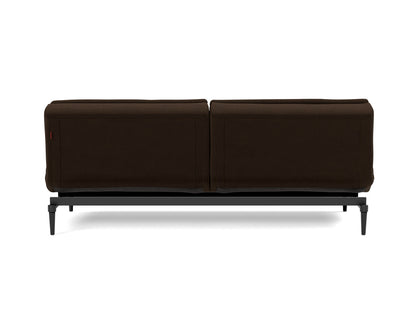 DUBLEXO Sofa Bed Styletto, Black Oak, back view