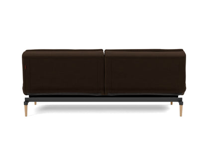 DUBLEXO Sofa Bed Styletto, Light Oak, back view