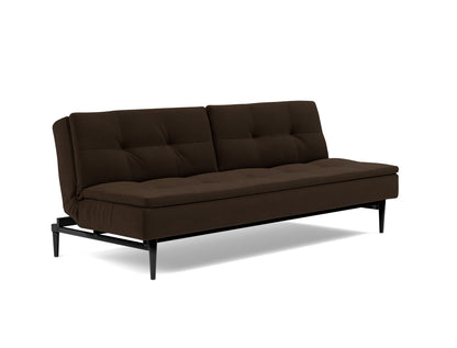DUBLEXO Sofa Bed Styletto, Black Oak, 3/4 view