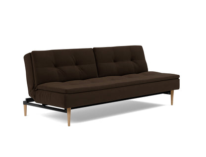 DUBLEXO Sofa Bed Styletto, Light Oak, 3/4 view