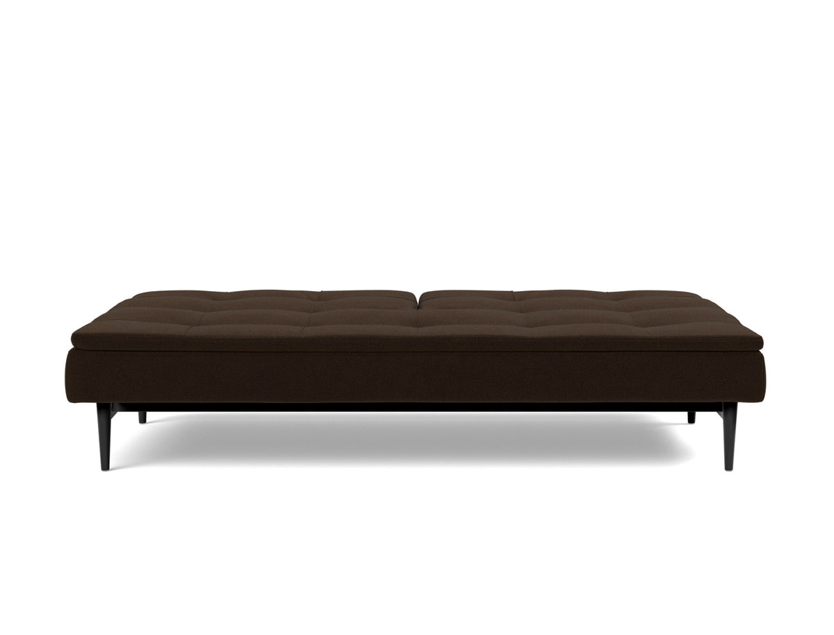DUBLEXO Sofa Bed Styletto, Black Oak, bed position
