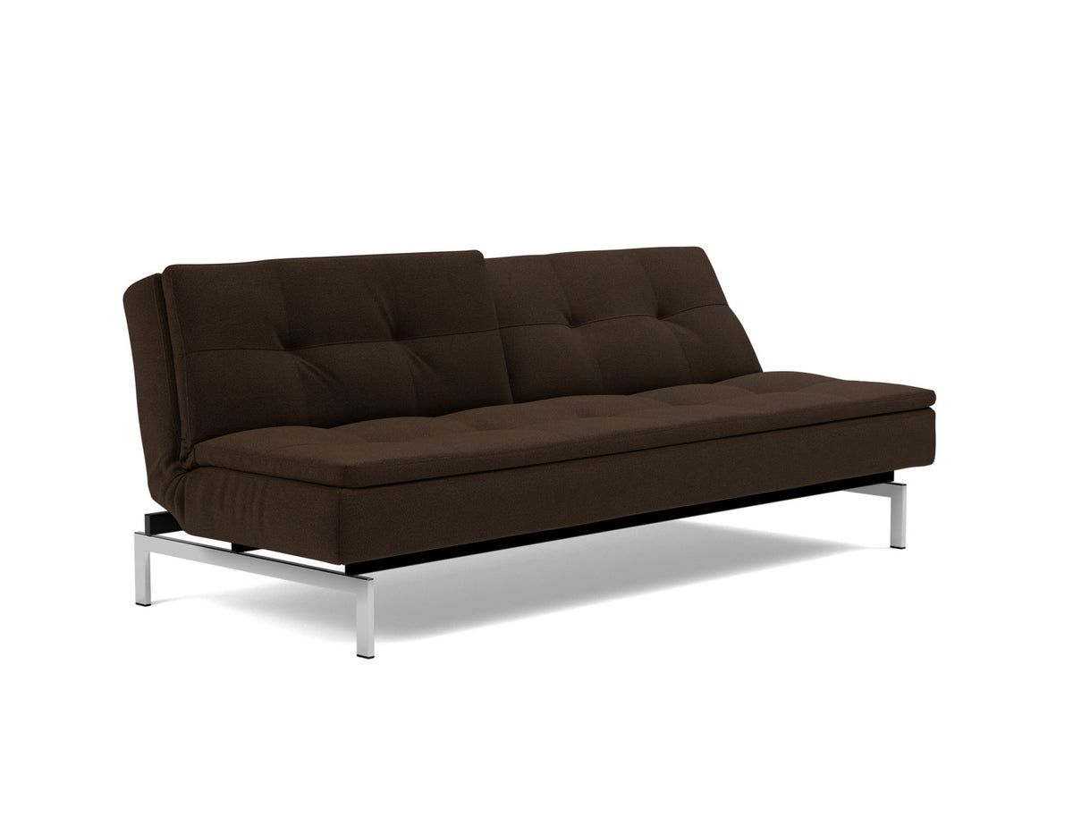 DUBLEXO Sofa Bed Chrome, reclined back