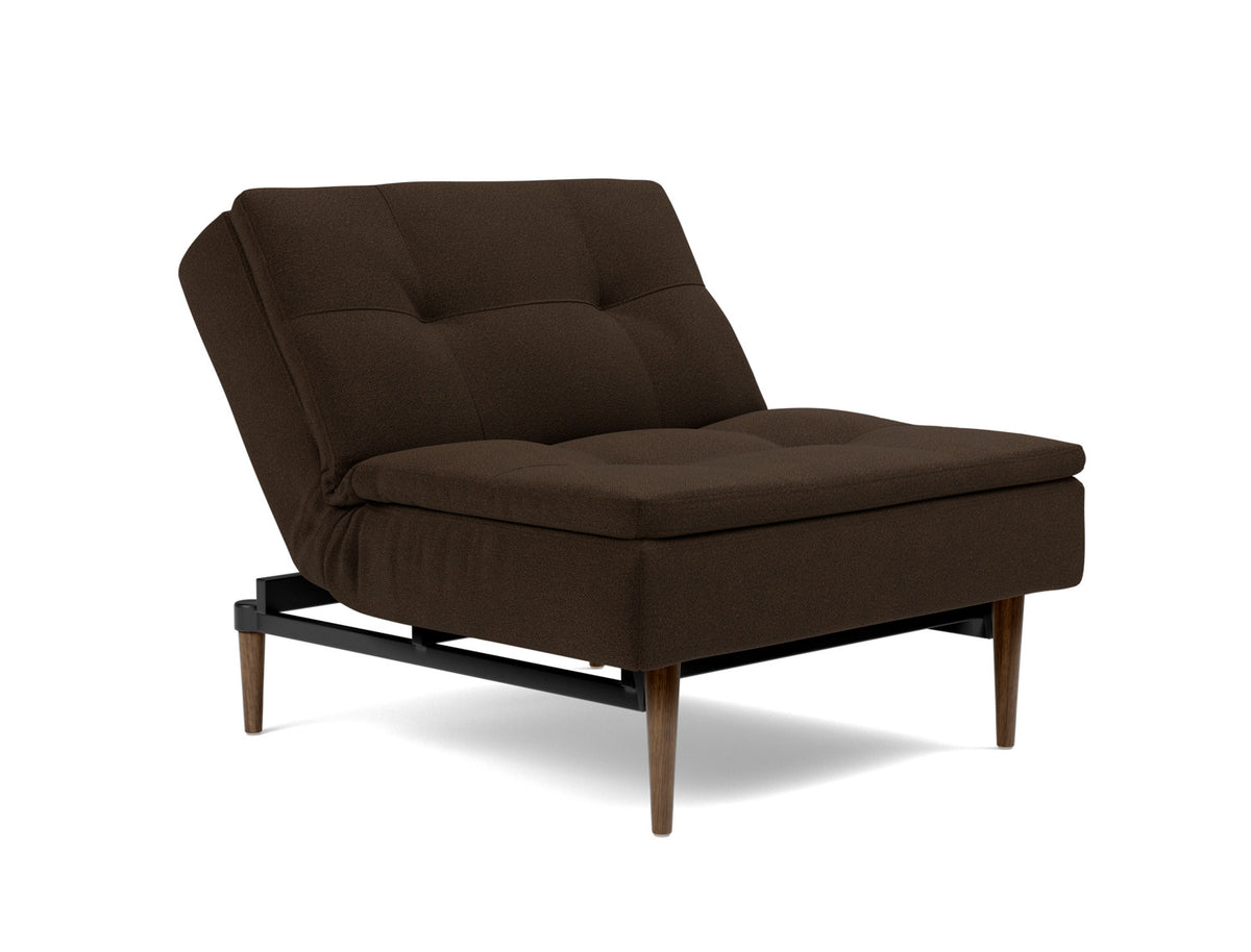 DUBLEXO Chair Styletto, Dark Oak, reclined back
