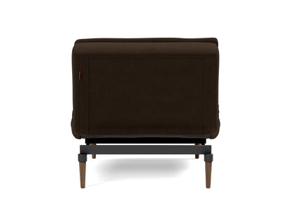 DUBLEXO Chair Styletto, Dark Oak, back view
