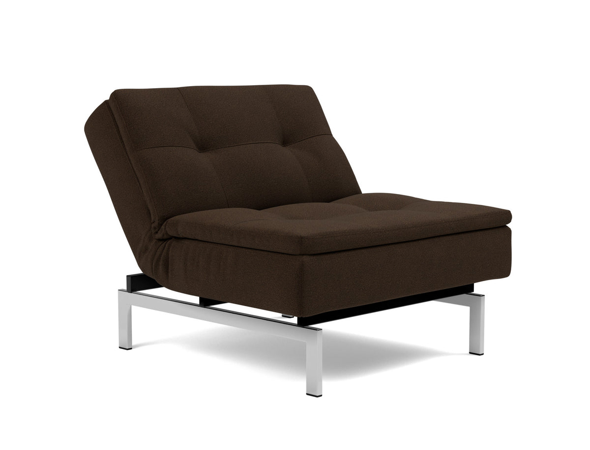 DUBLEXO Chair Chrome, reclined back