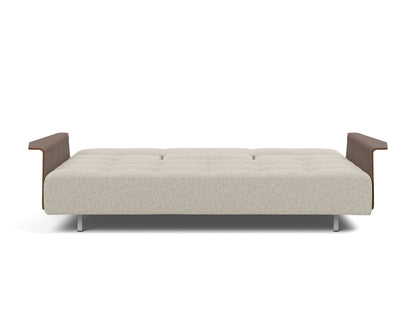 LONG HORN D.E.L. Sofa Bed, Walnut, bed position