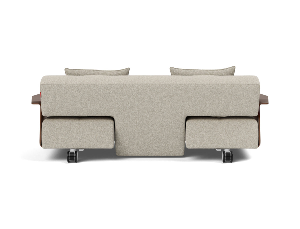 LONG HORN D.E.L. Sofa Bed, Walnut, back view