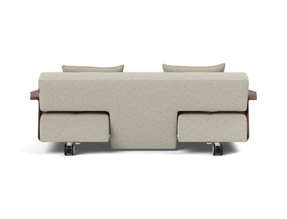 LONG HORN D.E.L. Sofa Bed, Walnut, back view