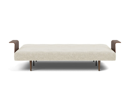 RECAST PLUS Sofa Bed, Walnut, bed position