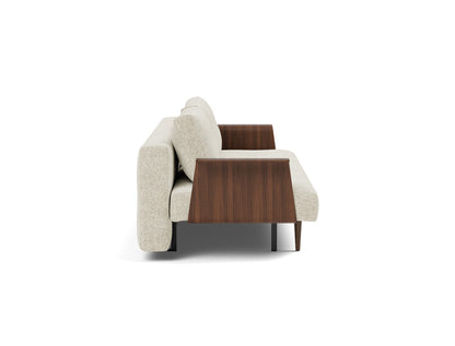 RECAST PLUS Sofa Bed, Walnut, side view