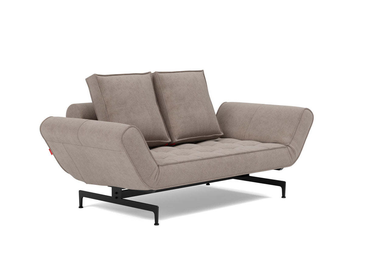 GHIA Daybed Black Laser, 3/4 view