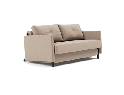 CUBED Sofa Bed with Arm Rests, 3/4 view