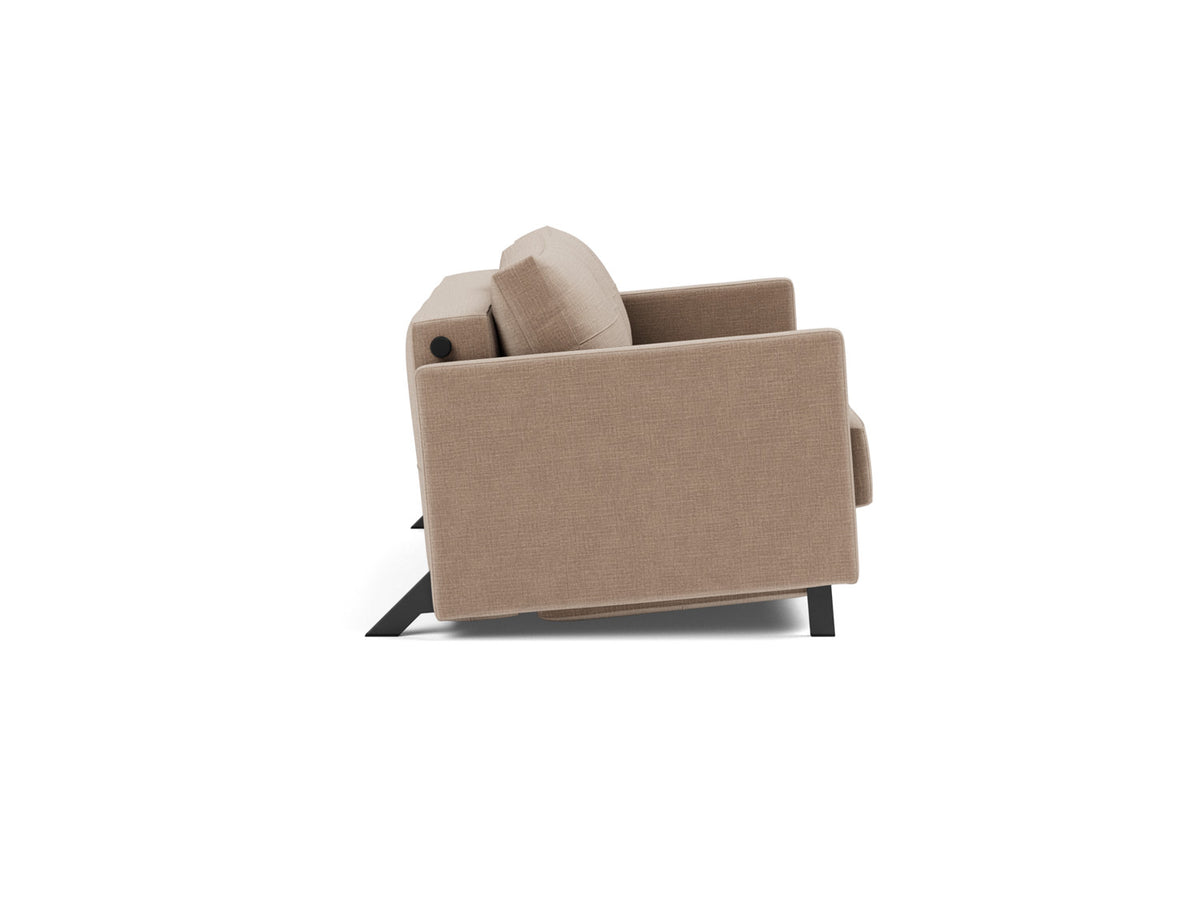 CUBED Sofa Bed with Arm Rests, side view