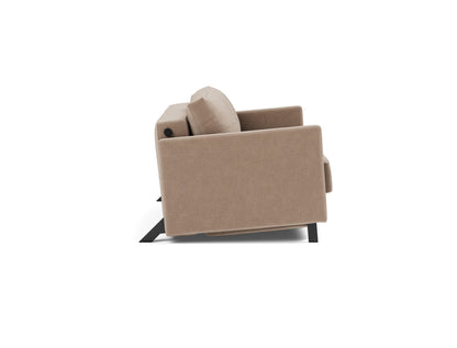 CUBED Sofa Bed with Arm Rests, side view
