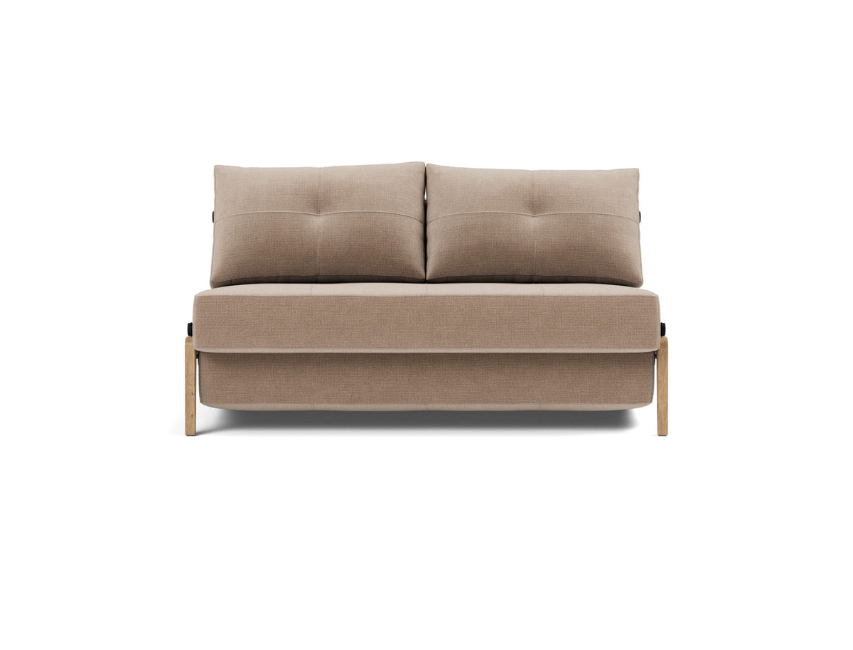 CUBED Sofa Bed Oak, front