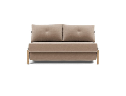 CUBED Sofa Bed Oak, front