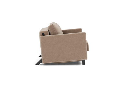 CUBED Chair Bed with Arm Rests, side view