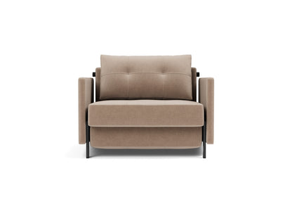CUBED Chair Bed with Arm Rests, front