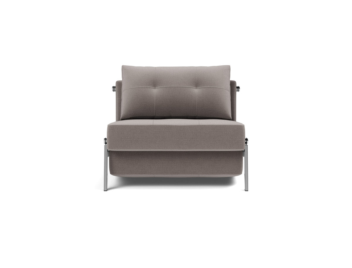 CUBED Chair Bed Chrome 90x200CM