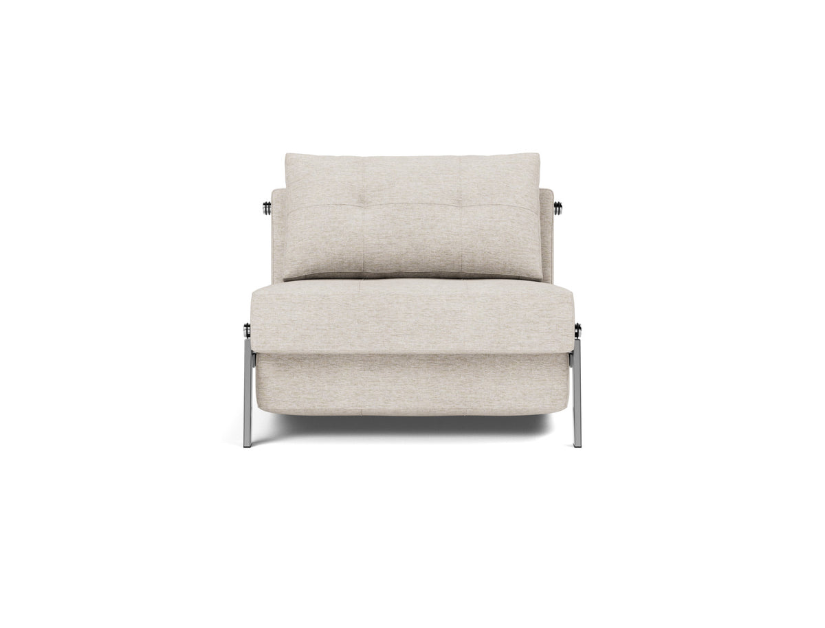 CUBED Chair Bed Chrome 90x200CM
