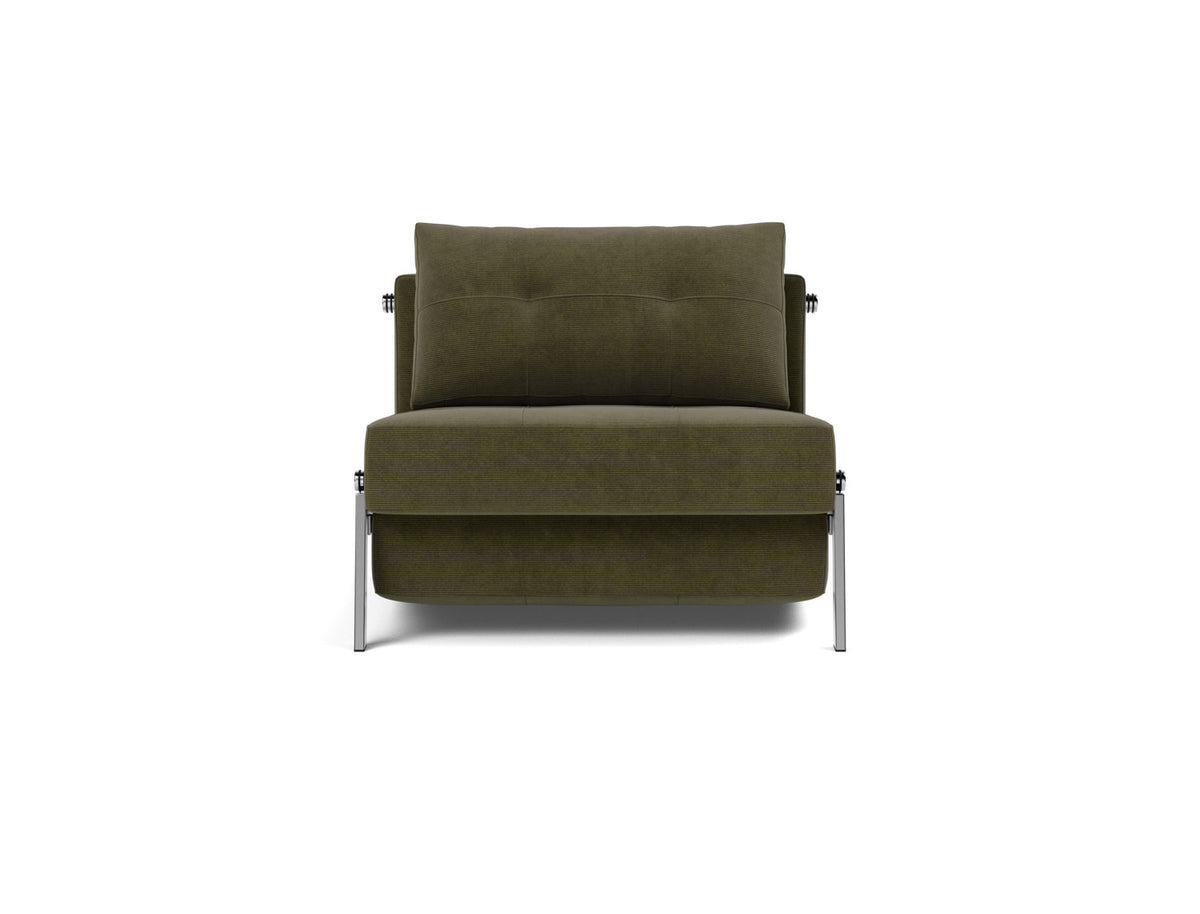 CUBED Chair Bed Chrome 90x200CM