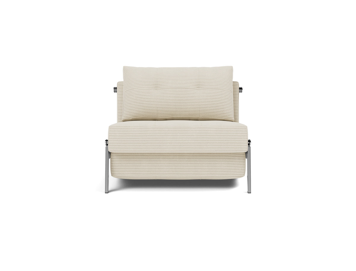 CUBED Chair Bed Chrome 90x200CM
