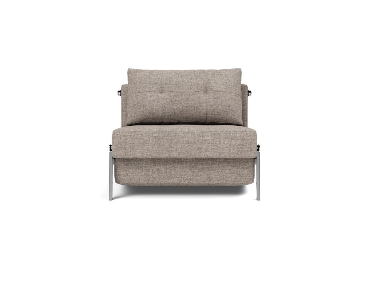 CUBED Chair Bed Chrome 90x200CM