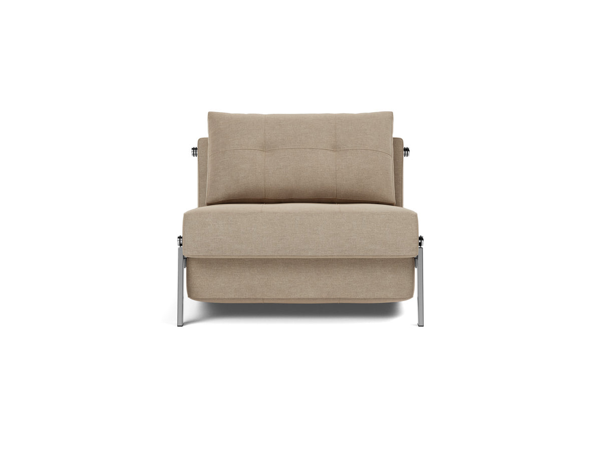 CUBED Chair Bed Chrome 90x200CM