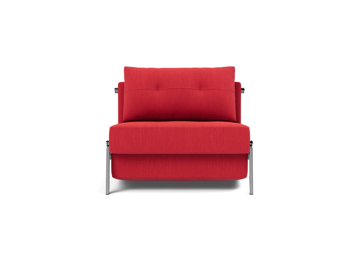CUBED Chair Bed Chrome 90x200CM