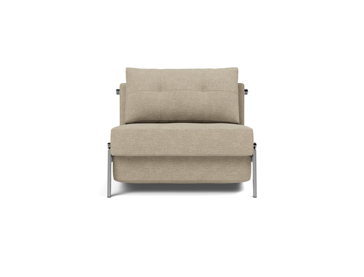 CUBED Chair Bed Chrome 90x200CM