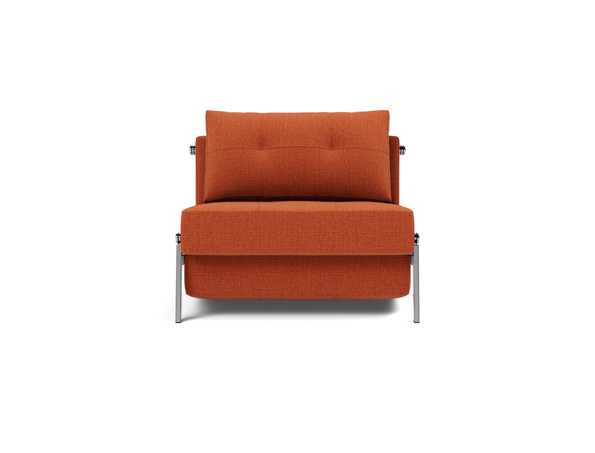 CUBED Chair Bed Chrome 90x200CM