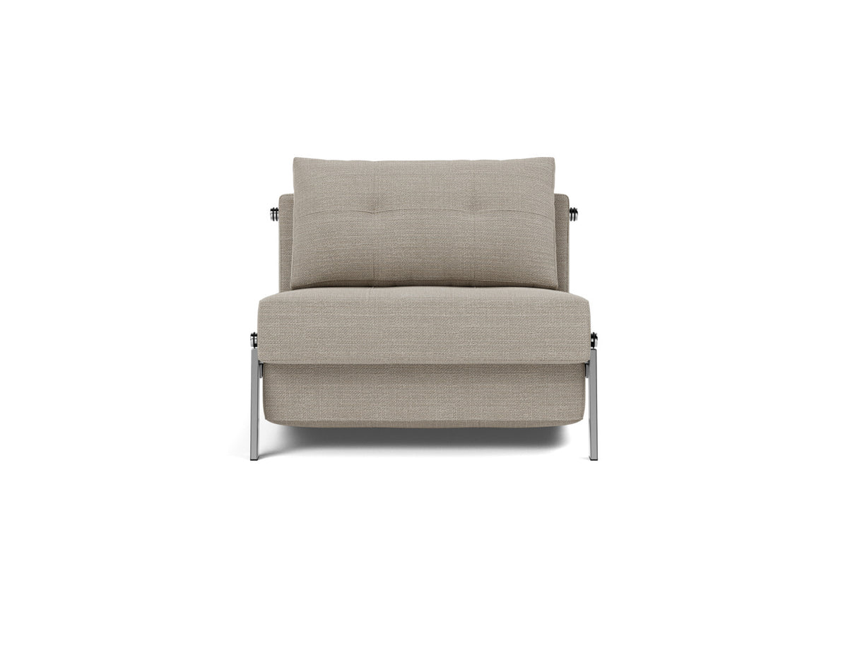 CUBED Chair Bed Chrome 90x200CM
