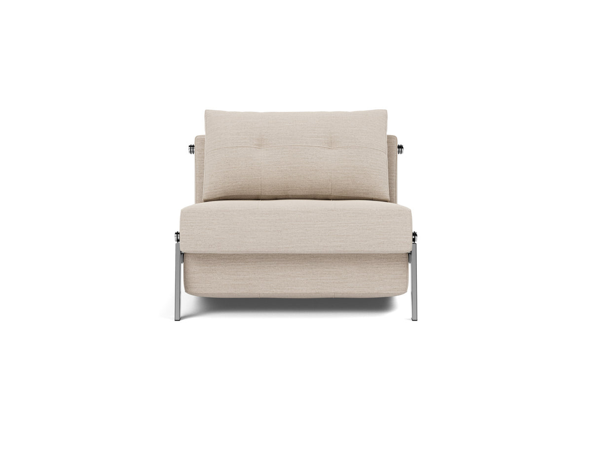 CUBED Chair Bed Chrome 90x200CM