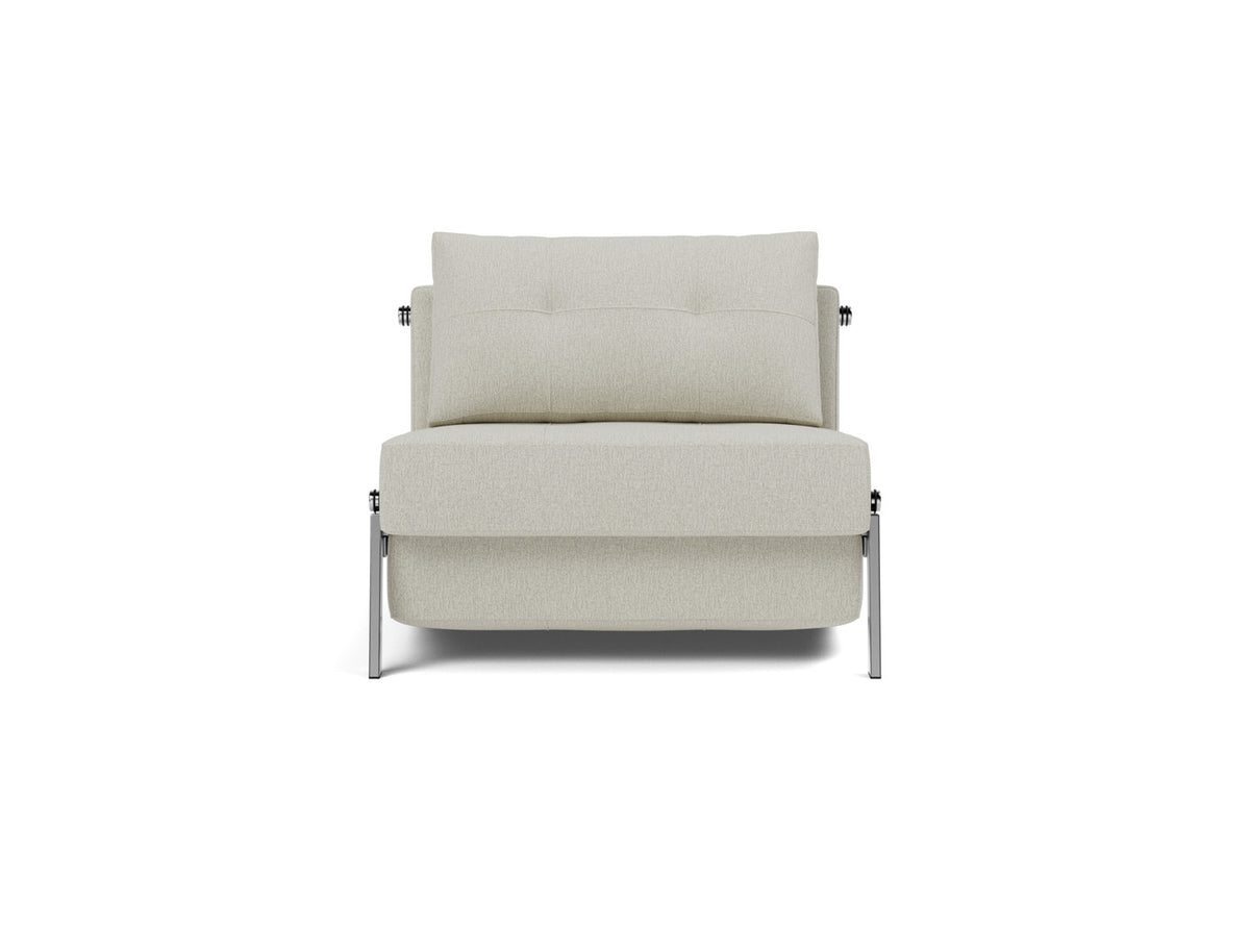 CUBED Chair Bed Chrome 90x200CM