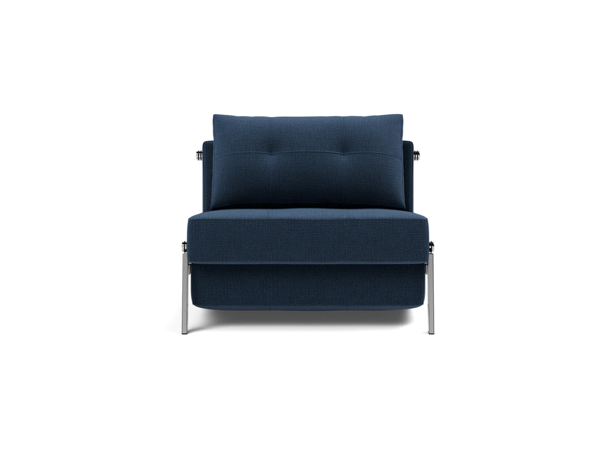 CUBED Chair Bed Chrome 90x200CM