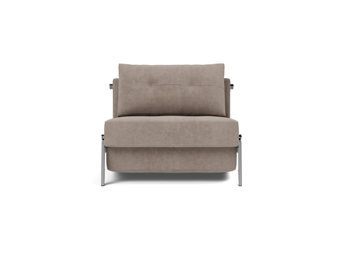 CUBED Chair Bed Chrome 90x200CM