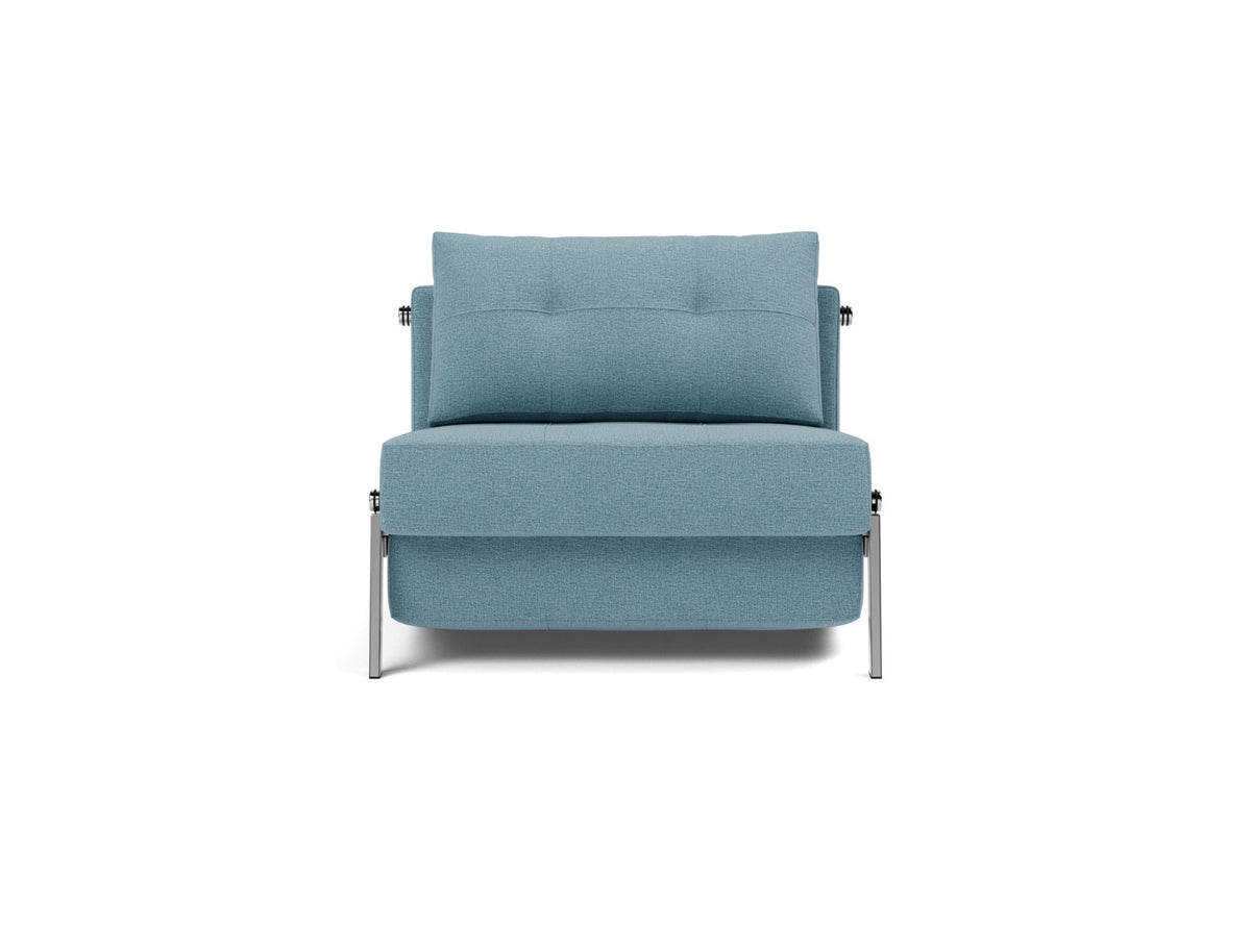 CUBED Chair Bed Chrome 90x200CM