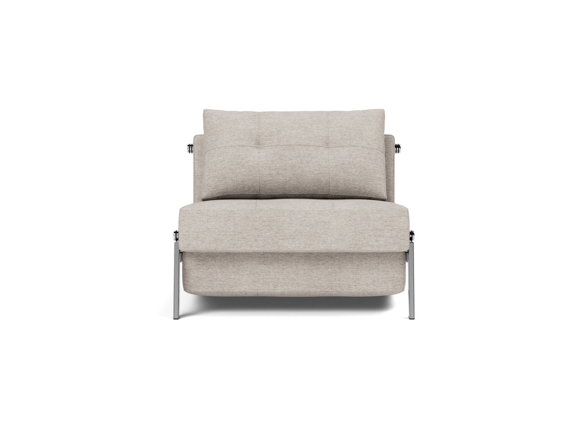 CUBED Chair Bed Chrome 90x200CM