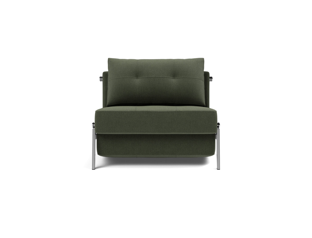 CUBED Chair Bed Chrome 90x200CM