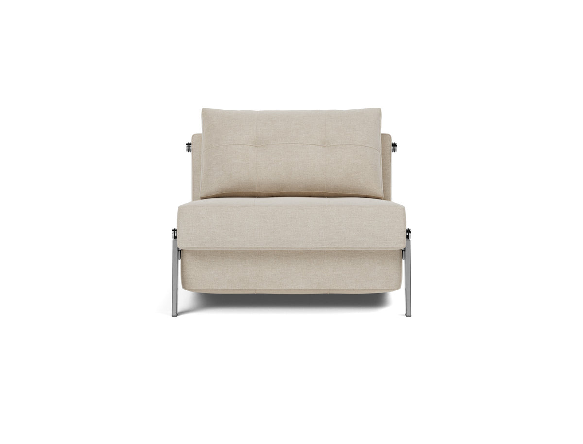 CUBED Chair Bed Chrome 90x200CM