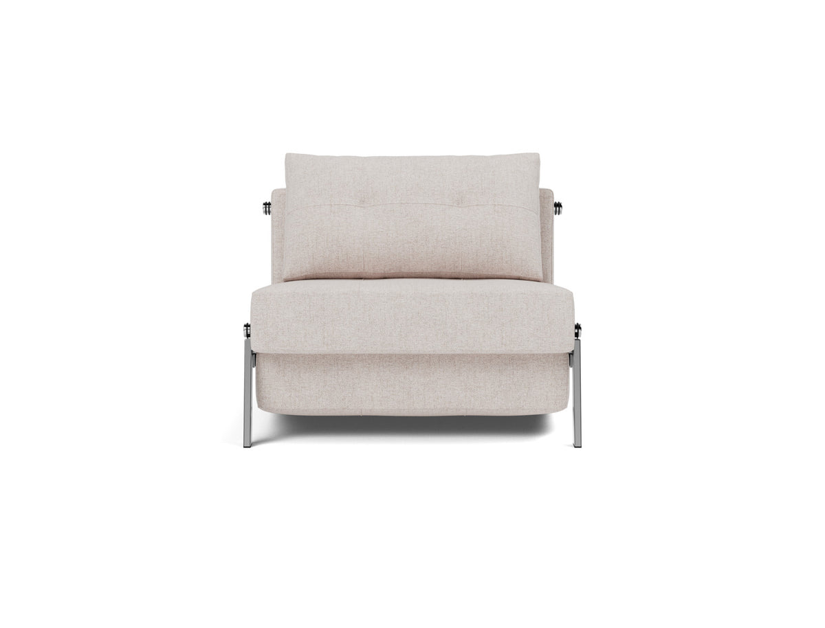 CUBED Chair Bed Chrome 90x200CM