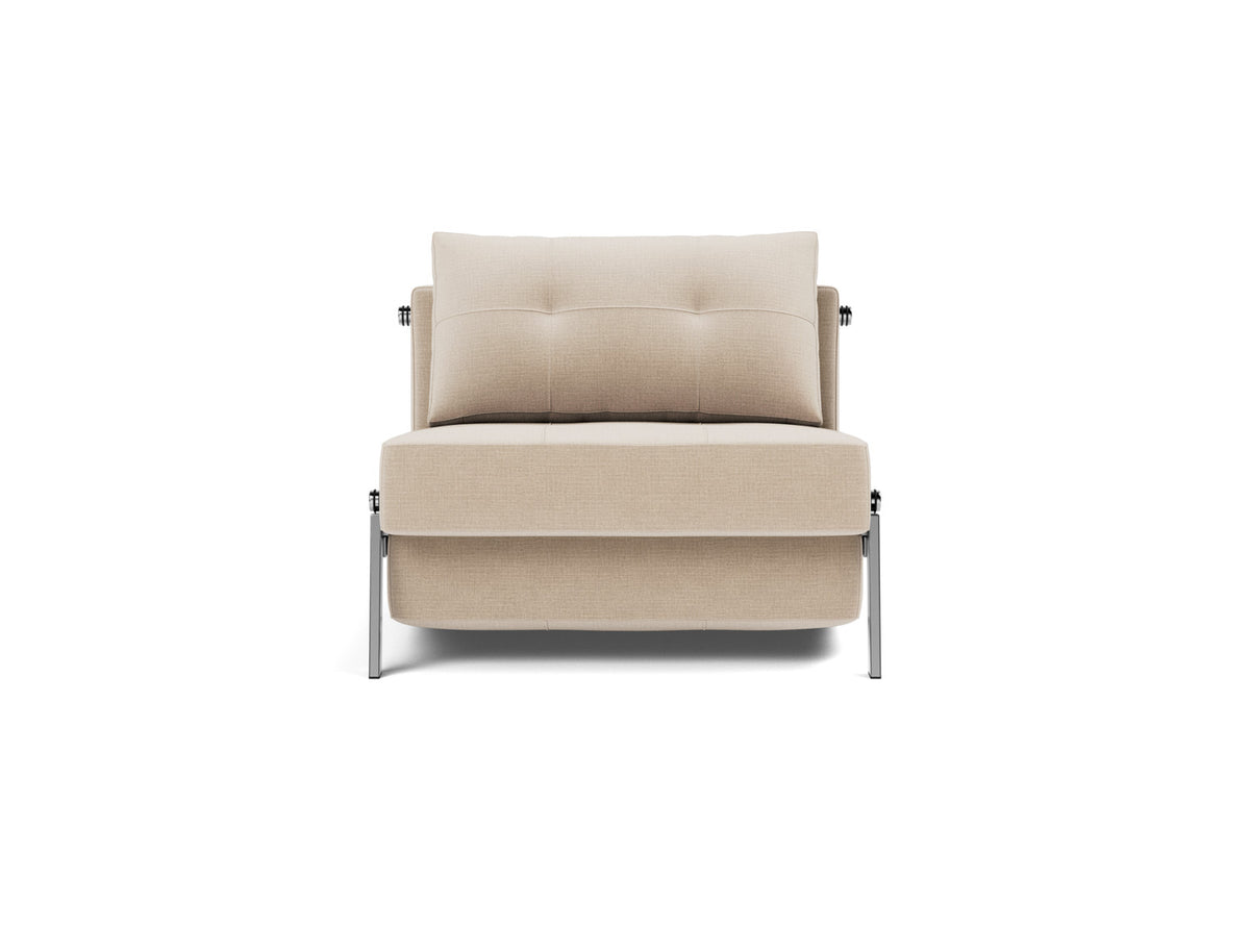 CUBED Chair Bed Chrome 90x200CM