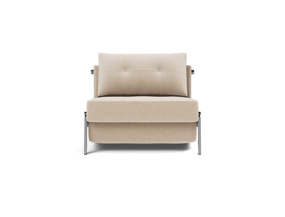 CUBED Chair Bed Chrome 90x200CM