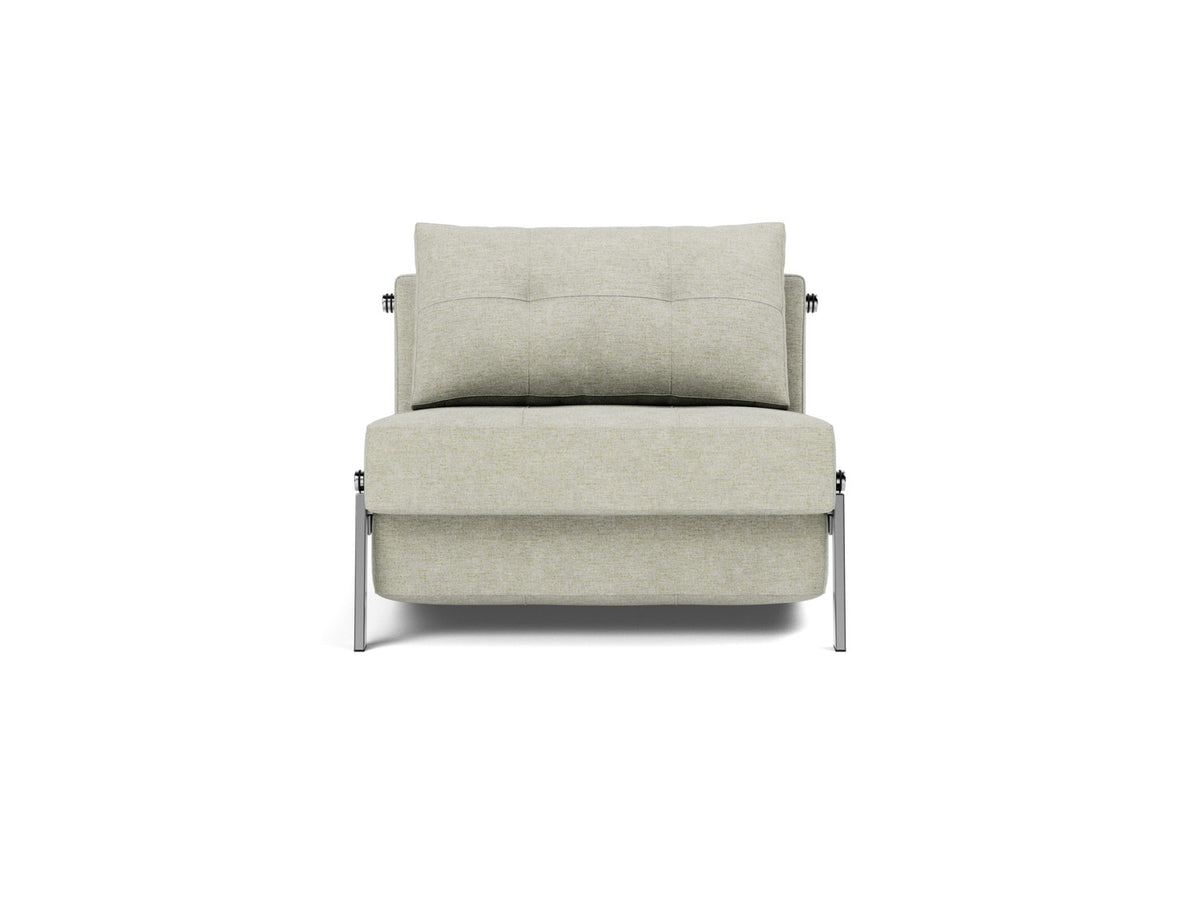 CUBED Chair Bed Chrome 90x200CM